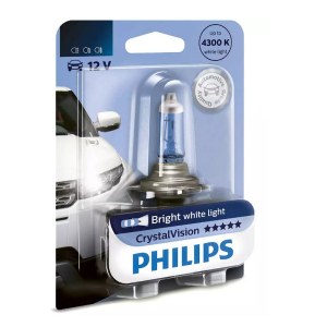 Автолампа галогеновая Philips H11 12V55W PGJ19-2 4300K 12362CVB1 Crystal Vision 1шт