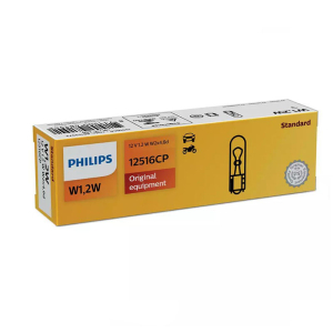 Автолампа накаливания Philips W1.2W 12V1,2W W2x4.6d 12516CP Standart 1 шт