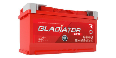 Аккумулятор GLADIATOR EFB 110 EN960 о/п