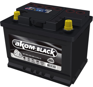 Аккумулятор Аком 58 Евро BLACK EN580 о/п