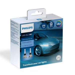 Автолампа светодиодная Philips H1 12V/24V 6500K 11258UE2X2X2 Ultinon Essential  компл 2шт