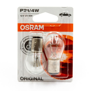 Автолампа накаливания OSRAM P21/4W 12V21/4W BAZ15d 7225 1шт смещенный штифт