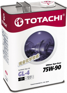 Масло трансмиссионное TOTACHI Ultima Syn-Gear 75W-90 GL-4 синт. 4л
