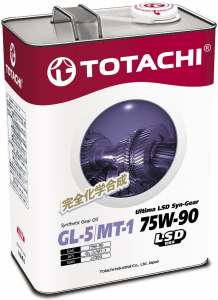 Масло трансмиссионное TOTACHI Ultima LSD Syn-Gear 75W-90 GL-5 синт. 4л
