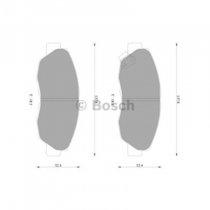 Колодки тормозные дисковые Bosch 0986AB2320