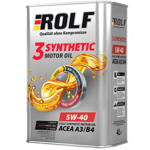 Масло моторное ROLF 3-SYNTHETIC 5W-40 SN/CF A3/B4 синт. 4л