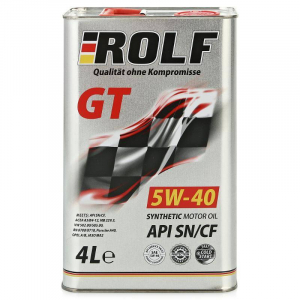 Масло моторное ROLF GT 5W-40 SN/CF синт. 4л