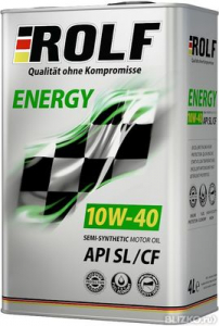 Масло моторное ROLF ENERGY 10W-40 п/синт. API SL/CF 4л