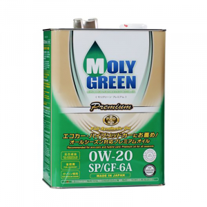 Масло моторное MOLY GREEN Premium 0W-20 SP/GF-6A синт. 4л