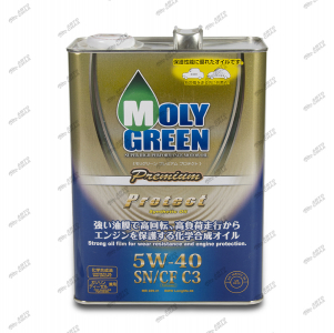 Масло моторное MOLY GREEN Premium Protect 5W-40 SN/CF C3 синт. 4л