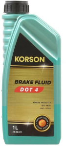 Жидкость тормозная KORSON DOT-4 1л