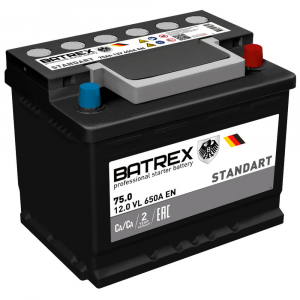 Аккумулятор BATREX Standart 75 EN650 о/п
