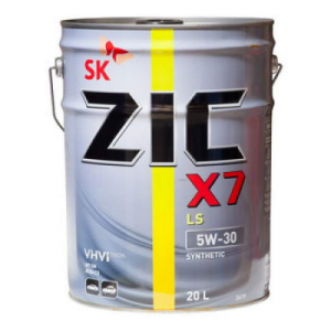 Масло моторное ZIC X7 LS 5W-30 SN/CF синт. 20л (розлив)
