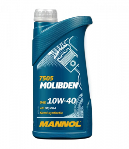 Масло моторное Mannol Molibden 10W-40 SN/CH-4 п/синт. 1л