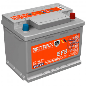 Аккумулятор BATREX EFB 60 EN600 A о/п