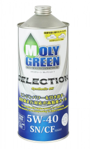 Масло моторное MOLY GREEN Selection 5W-40 SN/CF синт. 1л