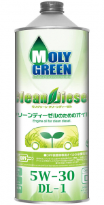 Масло моторное MOLY GREEN Clean Diesel 5W-30 DL-1 синт. 1л