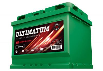 Аккумулятор Ultimatum - Евро EN 550 6СТ-60 АЗ о/п