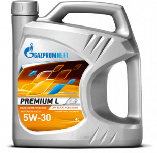 Масло моторное GAZPROMNEFT Premium L 5W-30 SL/CF п/синт. 4л