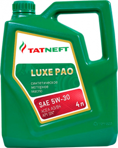 Масло моторное TATNEFT LUXE PAO 5W-30 SN A3/B4 синт. 4л