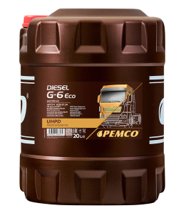 Масло моторное PEMCO 10W-40 Diesel G-6 UHPD Eco CI-4 E4/E7 синт. 20л