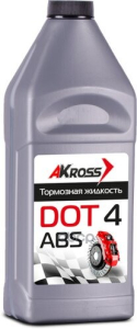 Жидкость тормозная AKROSS SILVER AKS0004DOT DOT-4 0,9кг