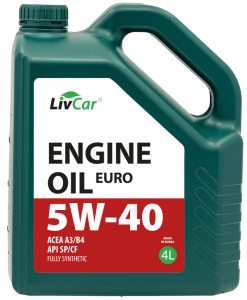 Масло моторное LIVCAR EURO 5W-40 SP/CF A3/B4 синт. 4л