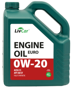 Масло моторное LIVCAR EURO 0W-20 SN/CF C5 синт. 4л