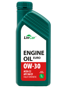 Масло моторное LIVCAR EURO 0W-30 SN/CF C2 синт. 1л