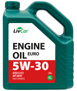 Масло моторное LIVCAR EURO 5W-30 SN/CF C2/C3 синт. 4л