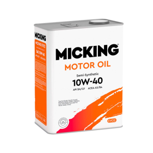 Масло моторное MICKING Gasoline Oil EVO2 10W-40 SN/CF A3/B4 п/синт. 4л