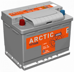 Аккумулятор Titan Arctic Silver 62 EN660 п/п