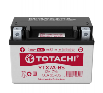 Аккумулятор Totachi AGM YTX7A-BS 12V 7A EN105 п/п