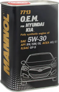 Масло моторное Mannol for Korean cars 5W-30 SN/CH-4 A3/B4 синт. 1л