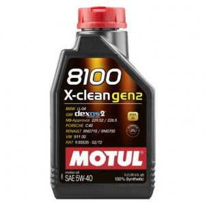 Масло моторное MOTUL 8100 X-clean gen2 5W-40 SN/CF синт. 1л