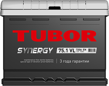 Аккумулятор TUBOR SYNERGY 75ah п/п