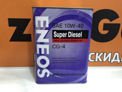 Масло моторное Eneos Super Diesel 10W-40 CG-4 п/синт. 4л