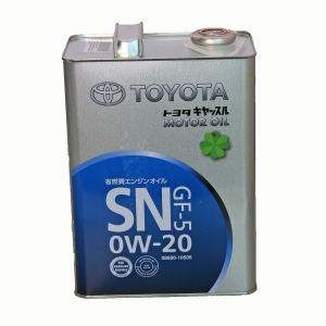 Масло моторное TOYOTA Motor Oil 0W-20 SN/GF-5 (синяя) синт. 4л
