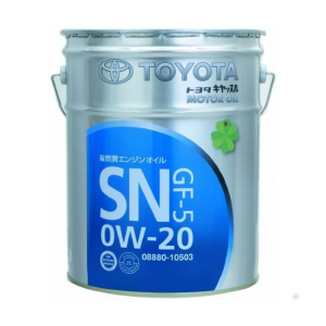 Масло моторное TOYOTA Motor Oil 0W-20 SN/SP/GF-5/6 синт. 20л (розлив)