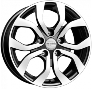 Диск литой 16x6,5 5x114,3 ET50 DIA 67,1 КиК КС704 алмаз черный (CERATO)