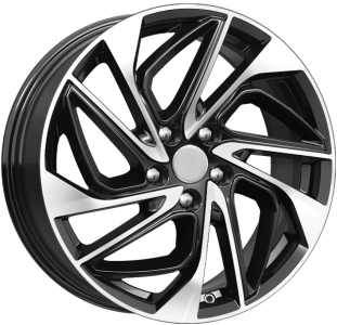 Диск литой 18x7 5x114,3 ET35 DIA 66,1 КиК КС883 (Koleos) алмаз черный